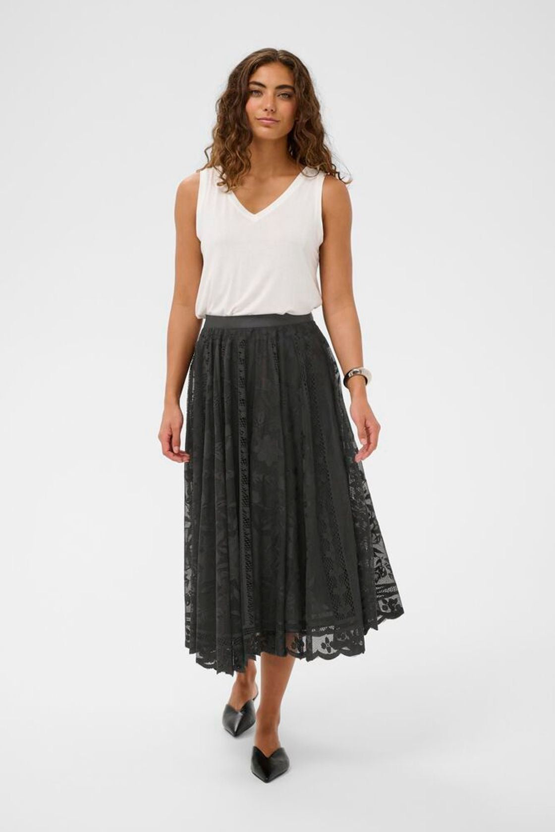 Culture CUcollie black lace skirt